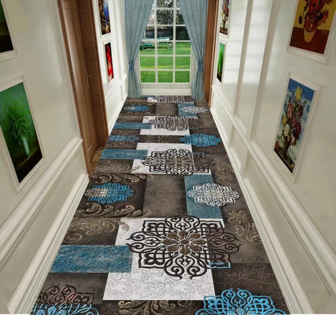 

Home Decoration Carpet Simple Aisle Carpet Entrance Porch Anti-Skid Mat Bedroom Bedside Carpet Hotel Corridor Stair Long Carpet