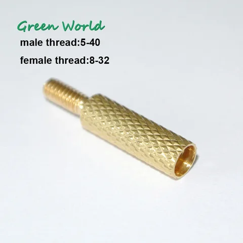 Green World 1 шт./лот, многомодельный адаптер из твердой латуни, адаптеры для фитинга стержня для чистки пистолета