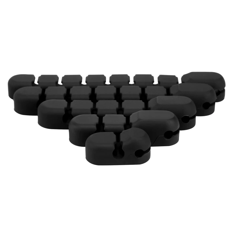 

Cable Holder Organizer Winder Cable Clamp, Silicone Self-Adhesive, Non-Marking Desktop Cable Organizer