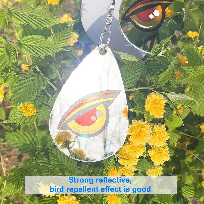 

1PC Creative Bird Repeller Bird Repellent Mirrors Extra Bright Reflective Sheet Owl Discs Animal Scare Tool Farm Scare Bird