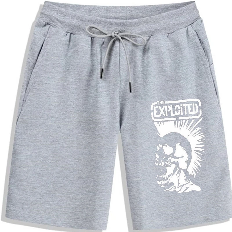 

THE EXPLOITED Mohawk Skull Punk Rock Hardcore Thrash Band shorts for men Design Men Shorts Casual Cool men Shorts summer