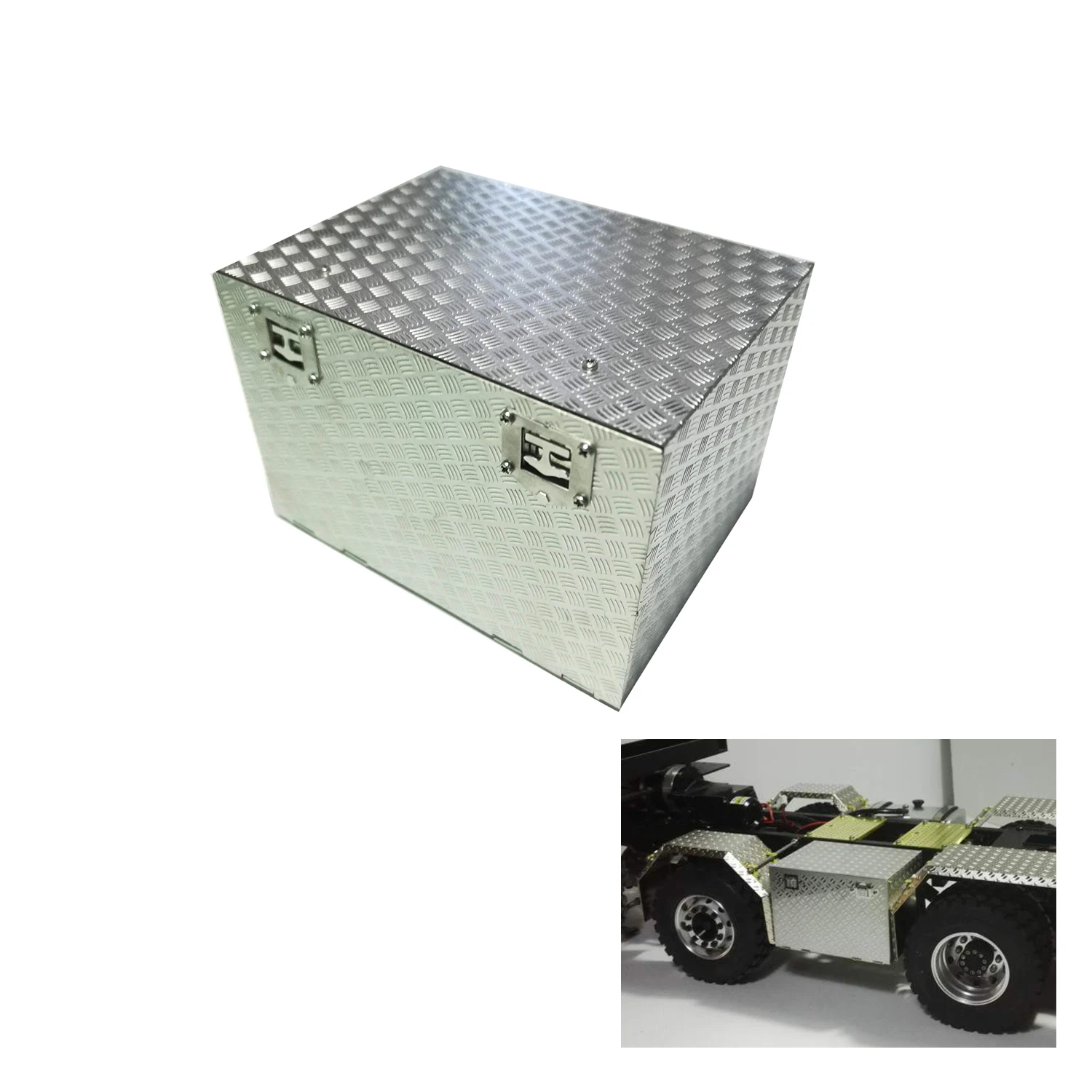 

Градусный металлический ящик для инструментов, выхлопной резервуар для 1/14 TAMIYA Scania 56360 56352 RC трактора, грузовика, самодельного автомобиля