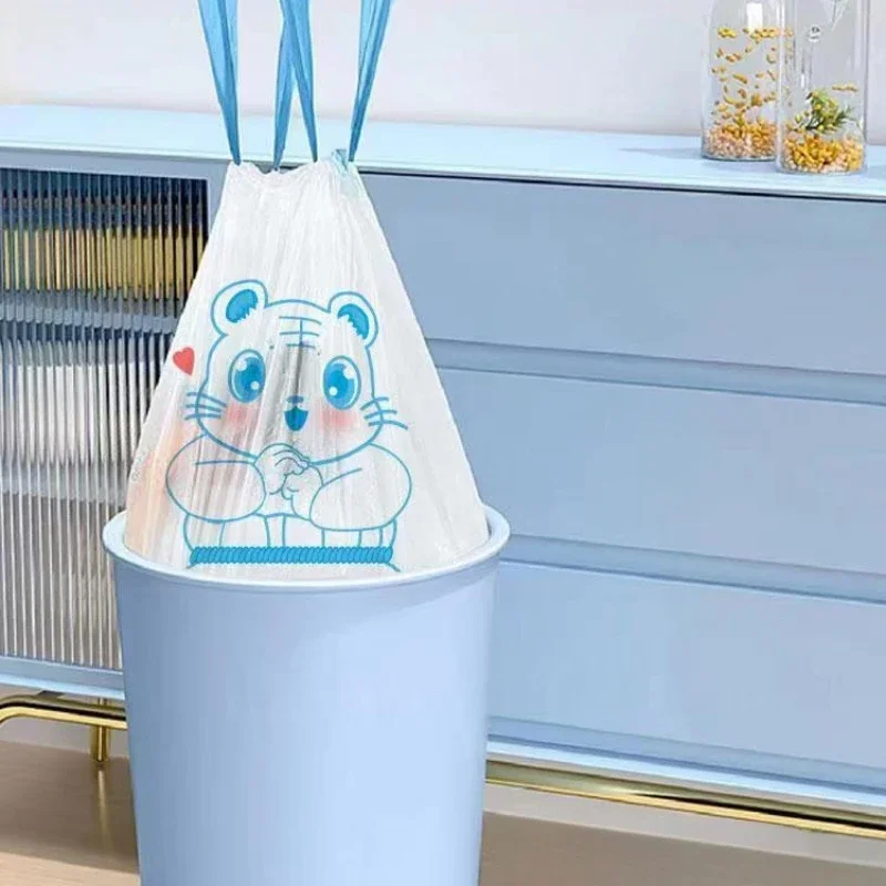 45x50 см мешок для мусора на шнурке бытовой тонкий большой вместительный