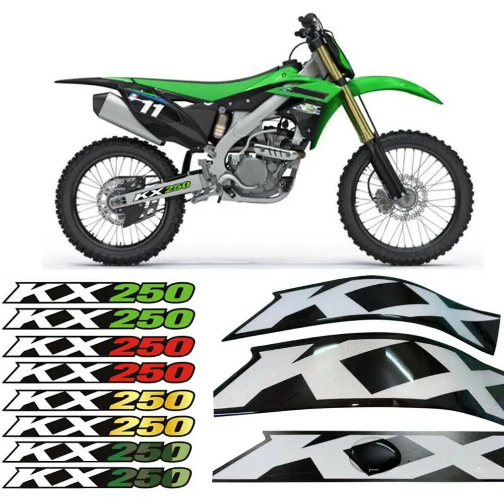 

3D Glue KAWASAKI Swingarm Air Box Reflection Sticker For KX250 KX 250R 250X 250F