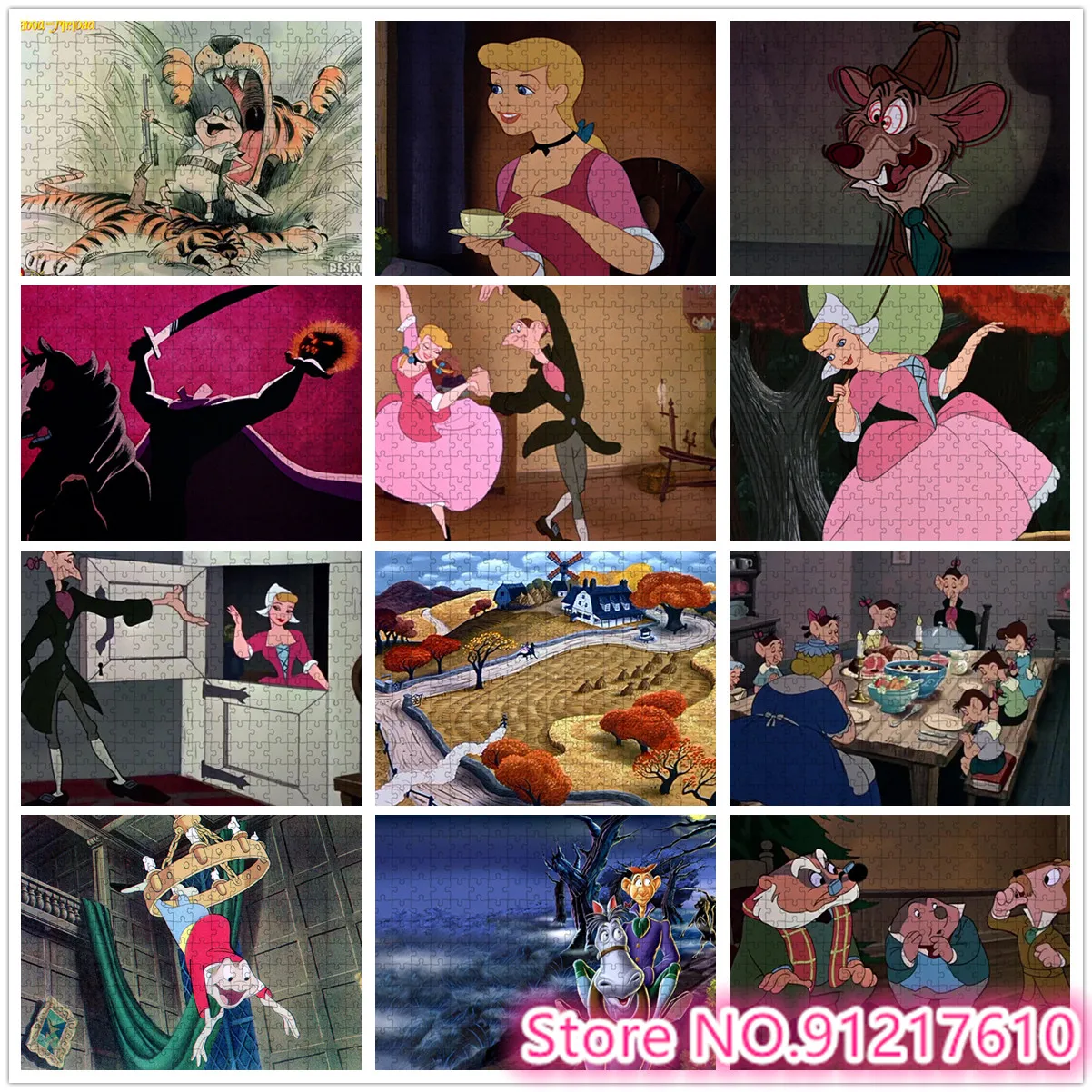 

1000 Piece Puzzle Disney Princess Prince Puzzle Adventure Children's Brain Burning Game Puzzle Gift Preferred