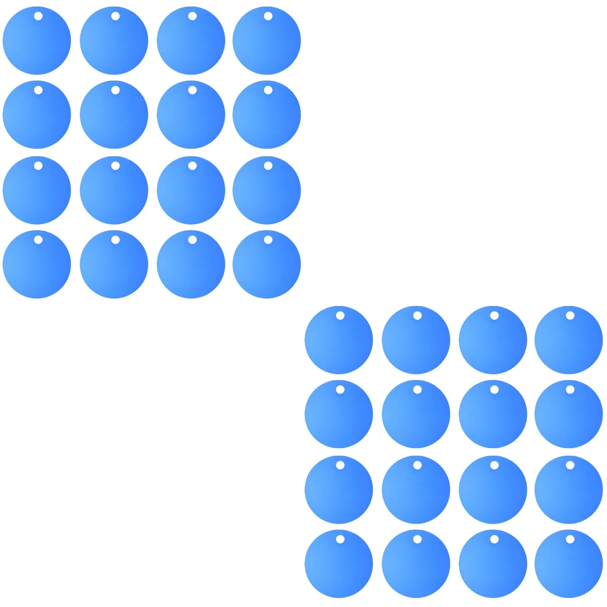 

Бирка для домашних питомцев, круглая пустая из алюминиевого сплава, 50 шт., Тяговая веревка для щенков, аксессуары для щенков, плюшевых животн...