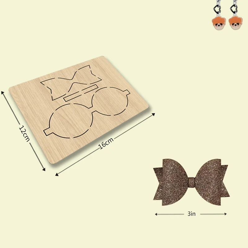 

Z17 elegant 3-inch bow, wooden knife die for most machines