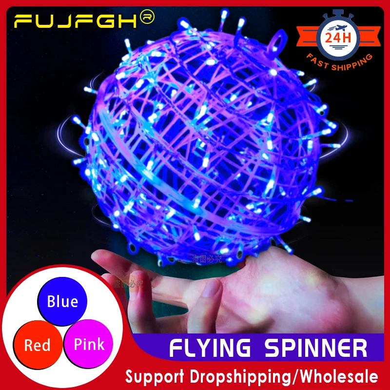 

Летающий шар, Спиннер Flyorb Magic со светодиодной подсветкой, Дрон, летающий шар, летающая игрушка Nova Orb Flying Boomerang, детские игрушки для мальчиков и...
