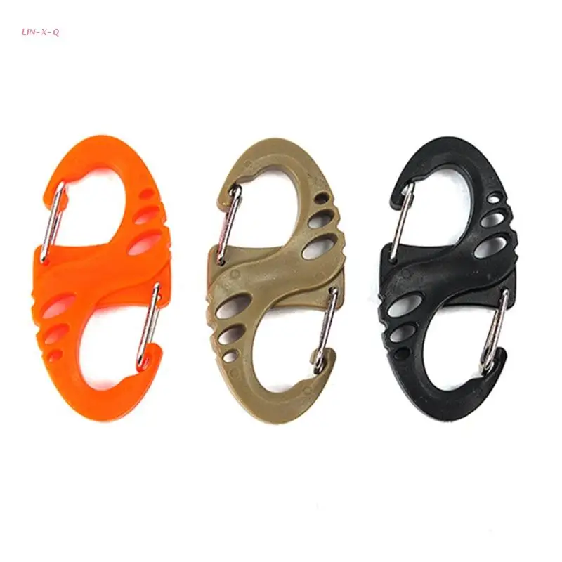 

Y51D New Hot 25 Pack Carabiner Clip Gate Small Keychain Carabiners Clip Set