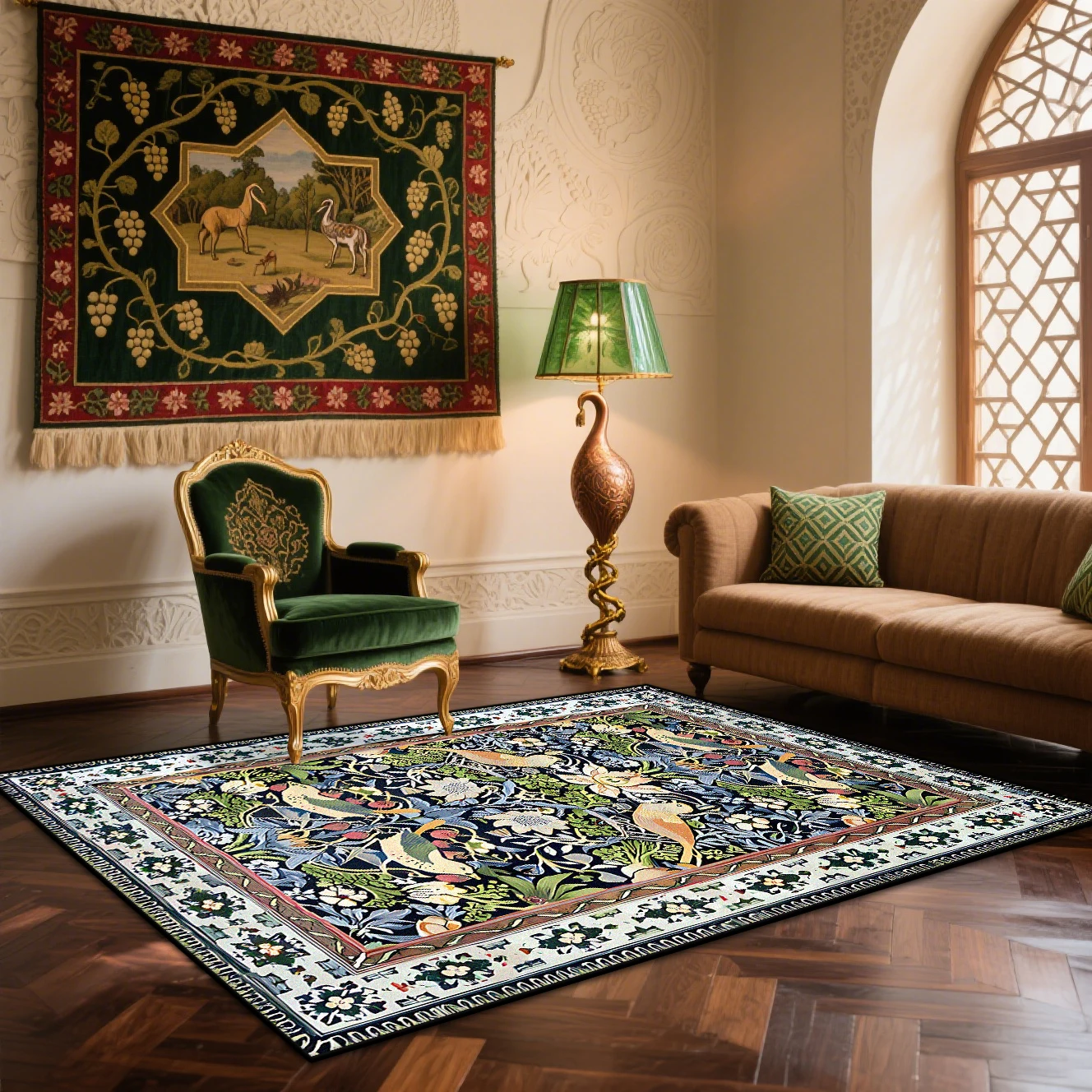 Полиэстеровый ковёр для гостиной