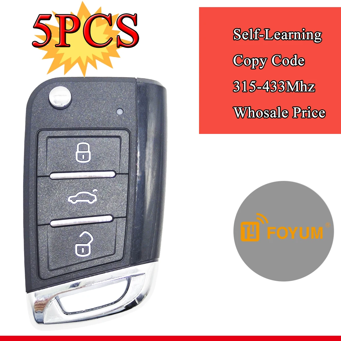 Пульт дистанционного управления с фиксированным кодом 433 МГц 5 шт