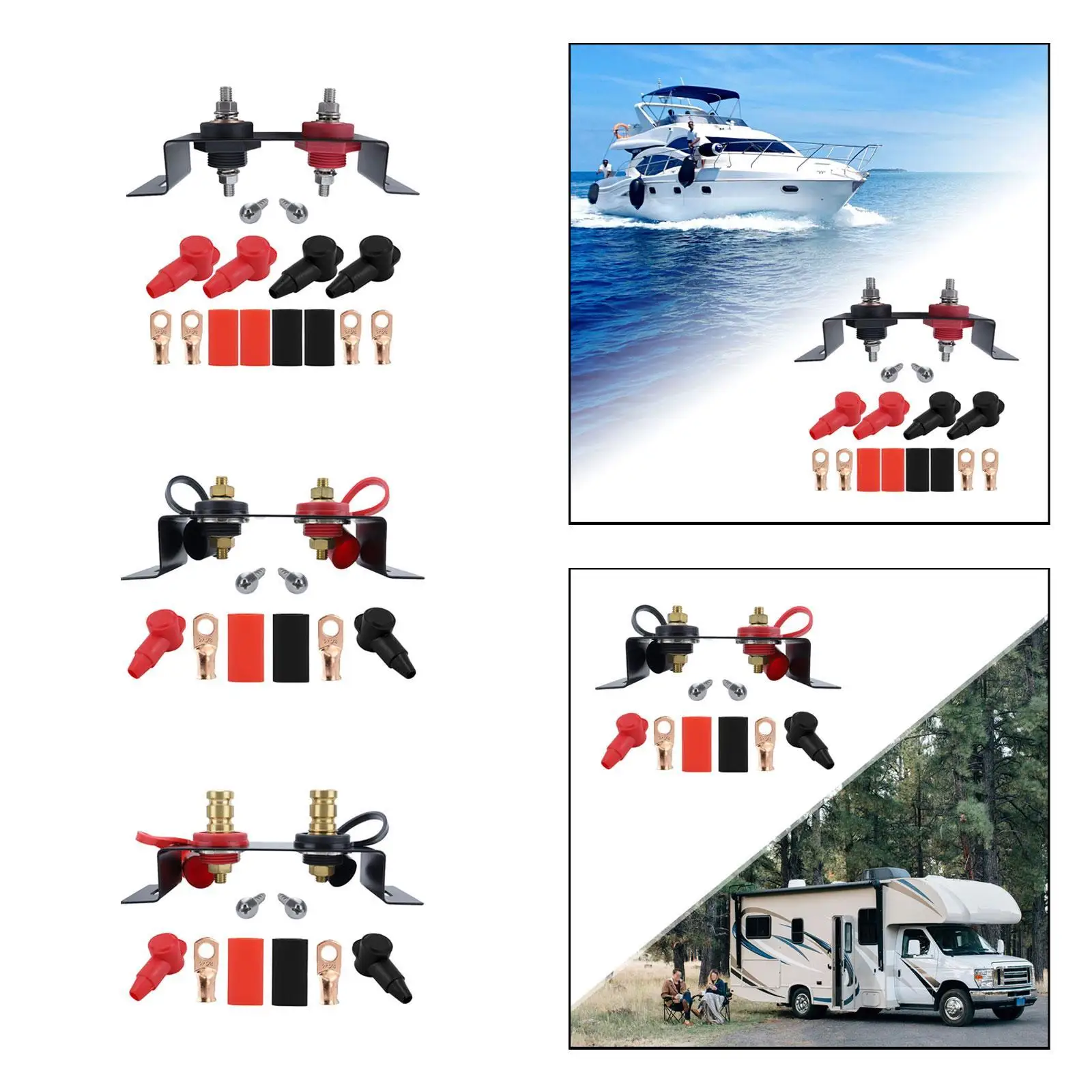 Универсальный комплект переходных клемм аккумулятора для перемещения прицепов