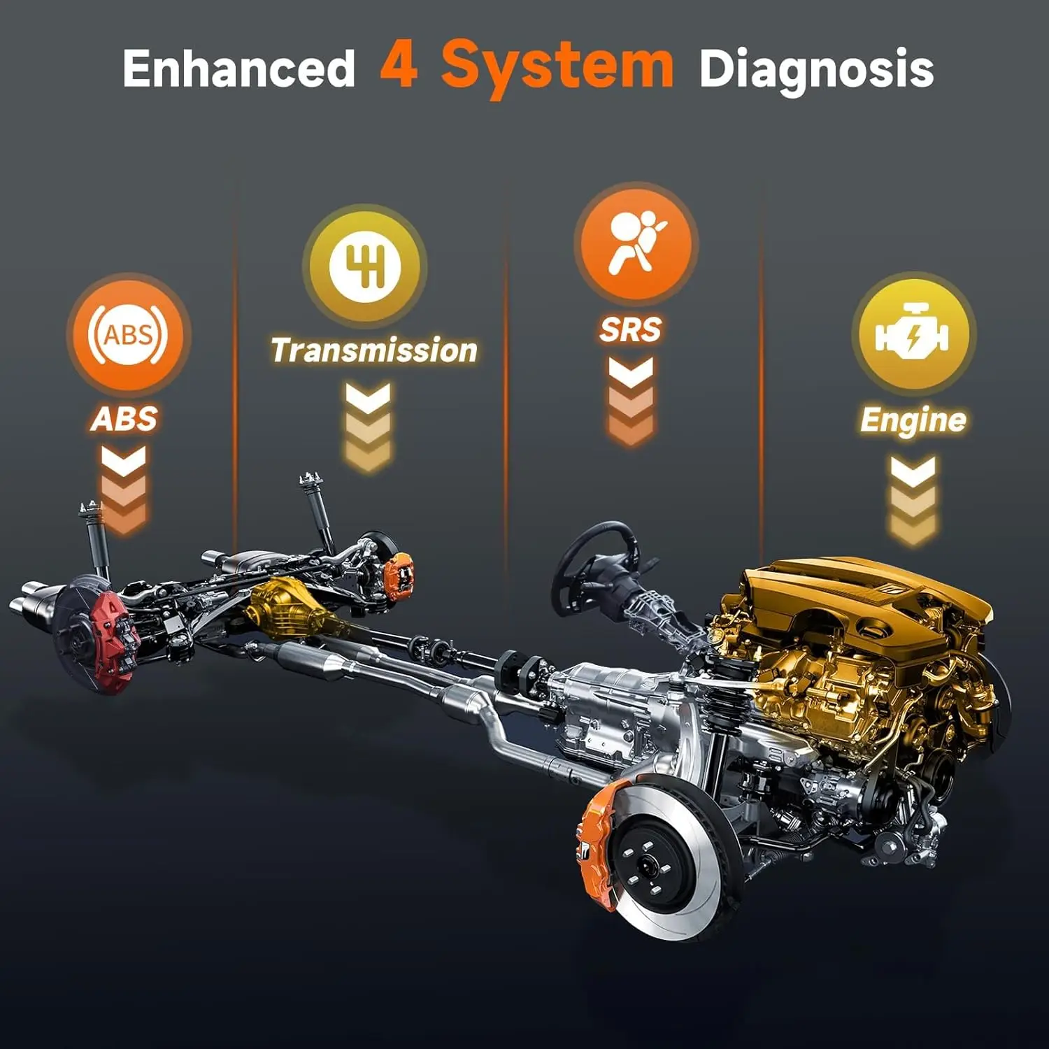 ANCEL FX3000 Elite автомобильный сканер OBD2 ABS SRS двигатель TCM диагностический инструмент