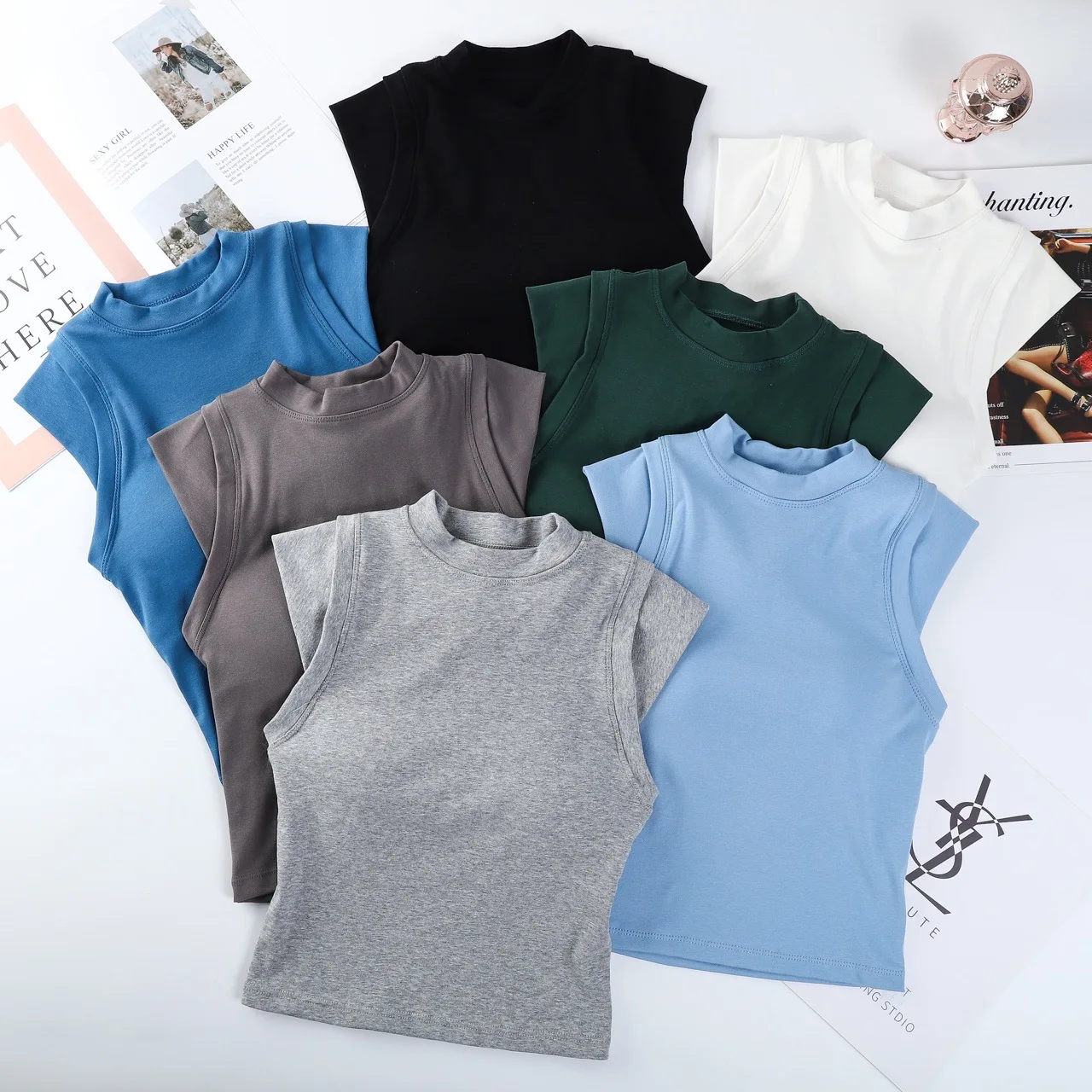 

Однотонная универсальная цельная нагрудная Подушка с маленькими летающими рукавами под топом