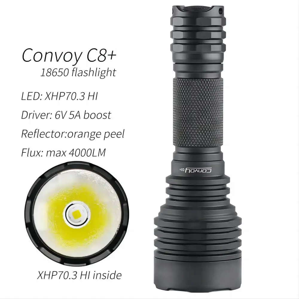 

Фонарик Convoy C8+ XHP70.3 HI 4000LM
