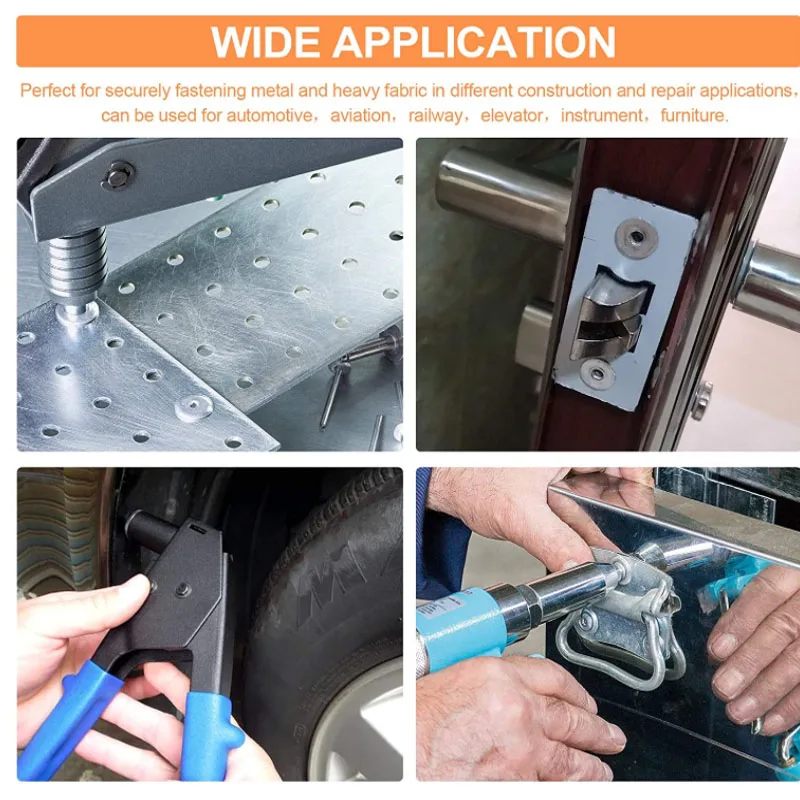 Алюминиевые большие фланцевые открытые пустотелые заклепки большая крышка болт