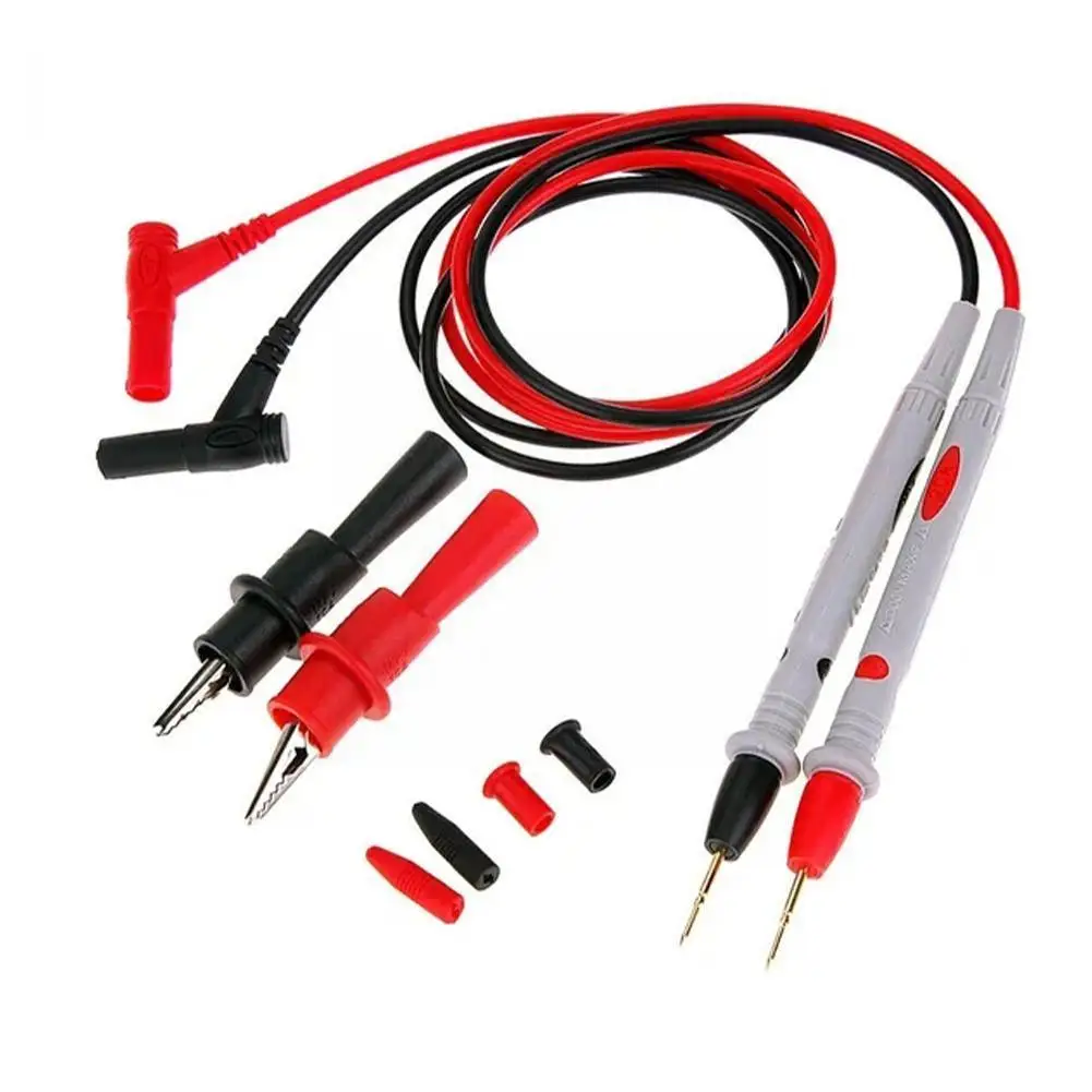 

Silicone Wire Universal Probe Test Leads Pin For Digital Multimeter Needle Tip Multi Meter Tester Probe 20A 1000V 1Pair P2R2