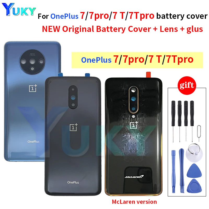 

Новое заднее стекло Fro OnePlus 7 7T Pro крышка аккумулятора дверь One Plus 7T задний корпус Чехол OnePlus 7 Pro крышка аккумулятора панель