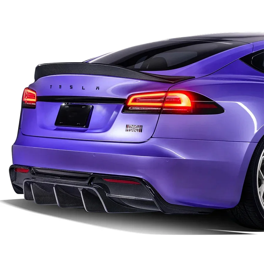V-образный сухой задний спойлер из углеродного волокна с утиным хвостом аэроуд