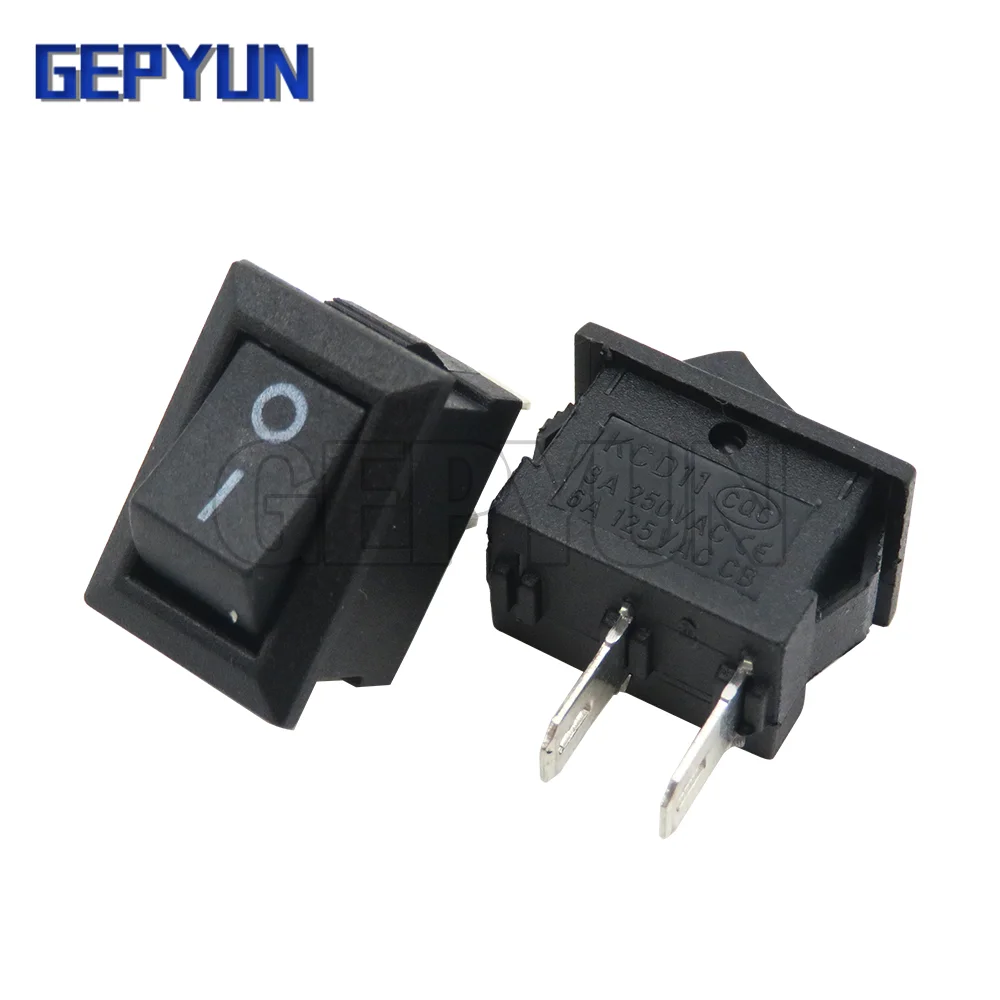 

10 шт., кнопочный выключатель 10x15 мм, SPST 2Pin 3pin 3A 250V KCD11, 10 мм * 15 мм