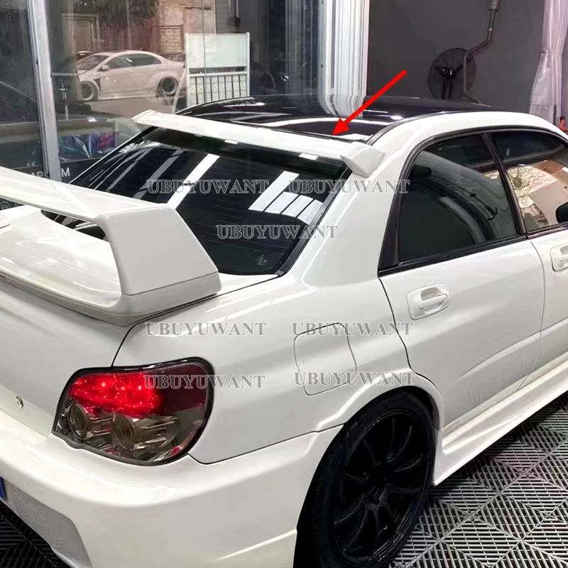 

UBUYUWANT Carbon Fiber Rear Roof Spoiler Window Wing Lip For Subaru Impreza WRX STI 7-9th 2002-2009 Car Styling