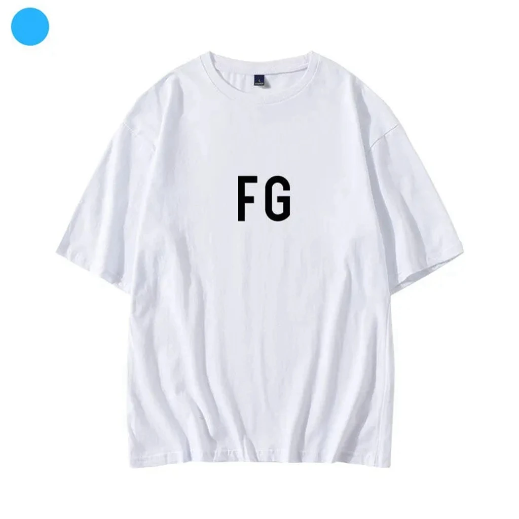 Футболка Kpop 2024 FG LETTER PRINTE летняя женская хлопковая футболка в стиле хип-хоп с