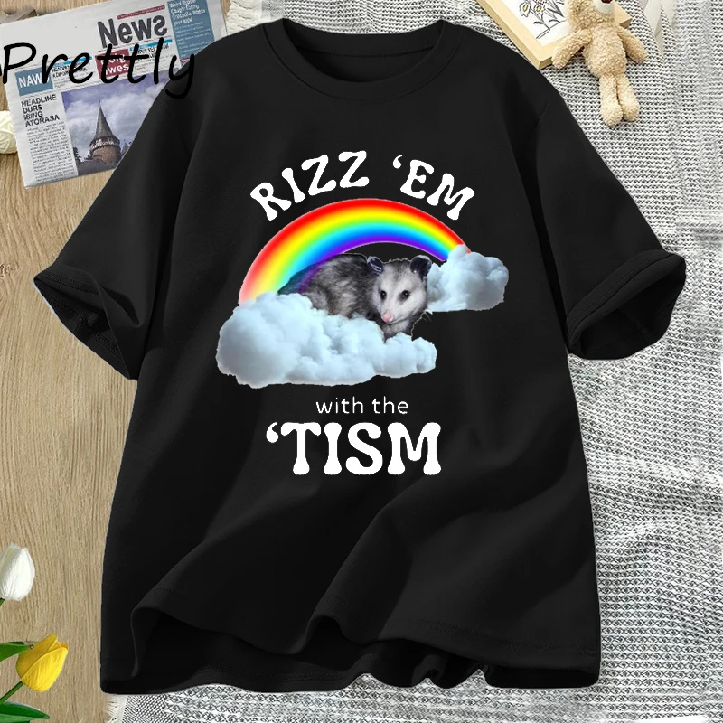 Футболка с принтом аутизм для мужчин и женщин смешная хлопковая рубашка коротким