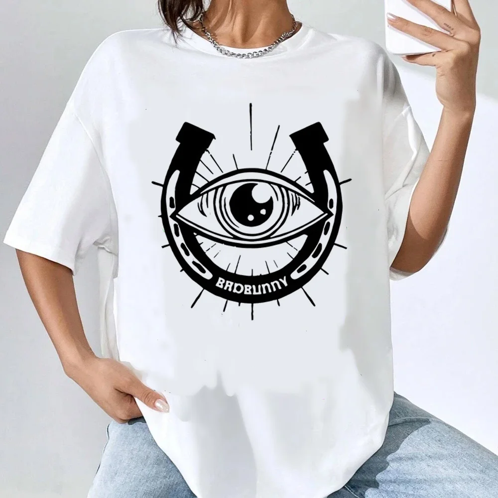 Bad Bunny Tour 2024 t shirt female kawaii Grunge Classic Colorful aesthetic 80s top tees Pastel harajuku 2000s Y2k