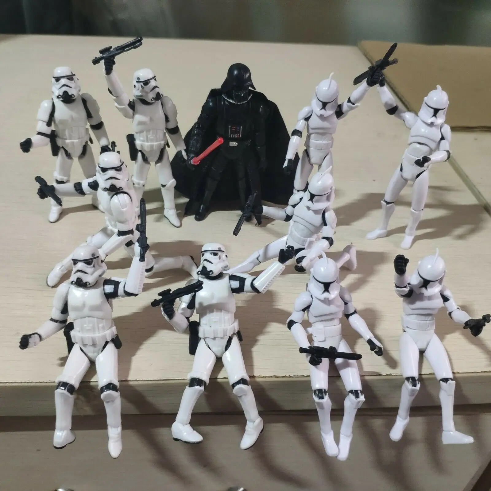 3 75 дюймовая экшн-фигурка Space Wars SW Empire Storm-белый солдат и Вейдер черная с оружием