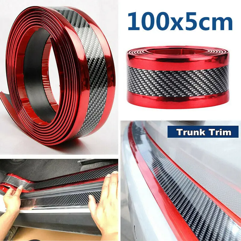 

Auto Bumper Strip Car Sticker Carbon Fiber Moulding Strip Trim Front Bumper Edge Guard Strip Car Styling