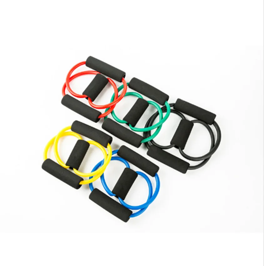 

Eight cable machine tensile piece of chest expander pull rope fitness yoga with gifts