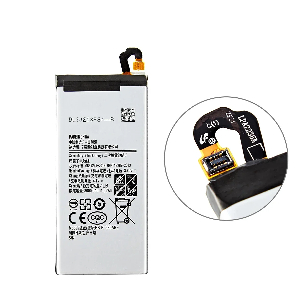 Совершенно новый аккумулятор EB-BJ530ABE 3000 мАч для мобильного телефона Samsung Galaxy J5 Pro