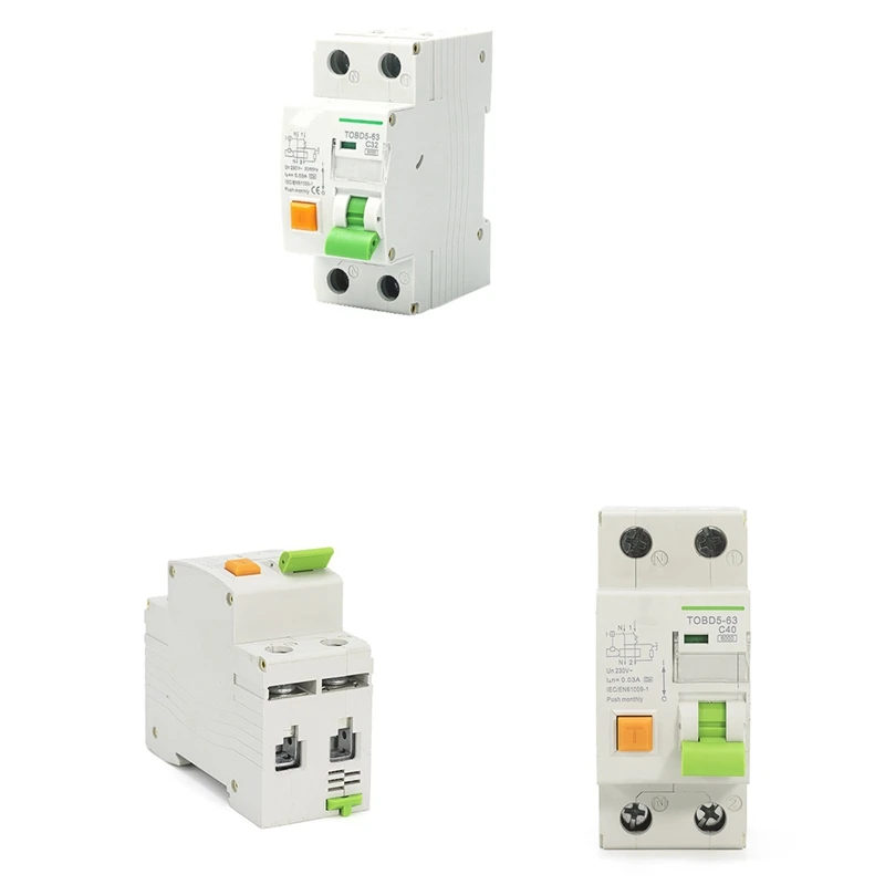 

Электромеханический автоматический выключатель остаточного тока с защитой от перегрузки по току и утечки, тип A RCBO 6KA 1P + N