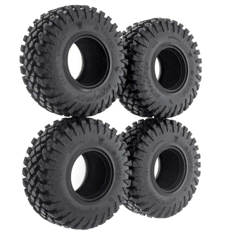 

Rock Crawler Tires Tires Rubber 2.2 Inch Tires Soft 128Mm Tyre With Foams For Axial Wraith SCX10 Jeep Wrangler TRX-4 2.2 WHEEL