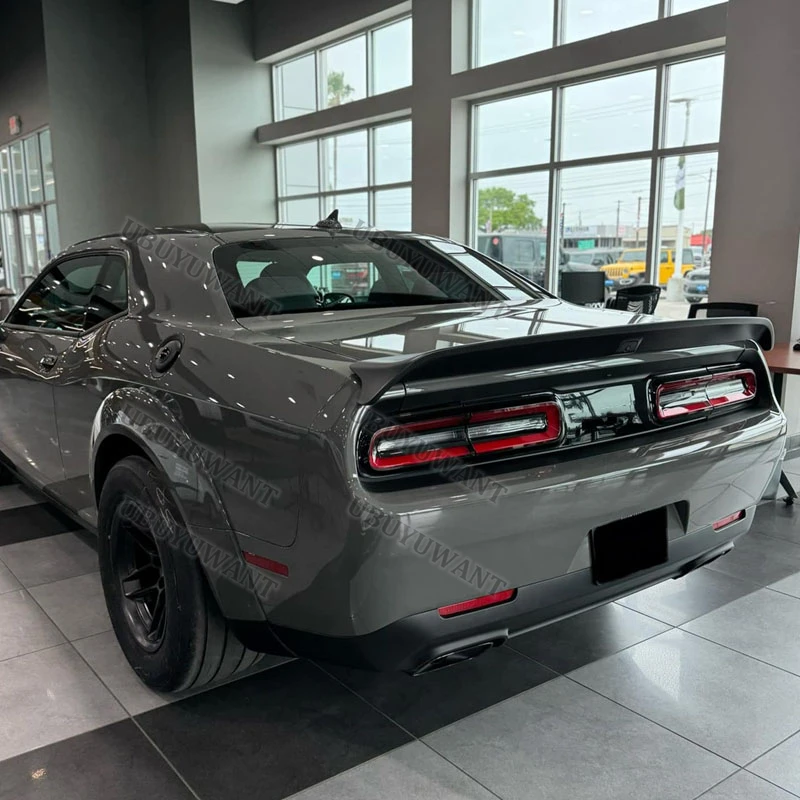 Фото Для Dodge Challenger SRT Hellcat 2015 2016-2021 пользовательские детали спойлер для губ HighKick комплекты кузова заднего крыла заводской магазин №4