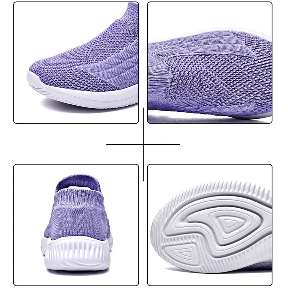 Loekeah Female Walking Shoes Fashion Casual Sneaker For Women Light Weight Breathable Mesh Footwear Outdoor Jogging Shoes Tennis