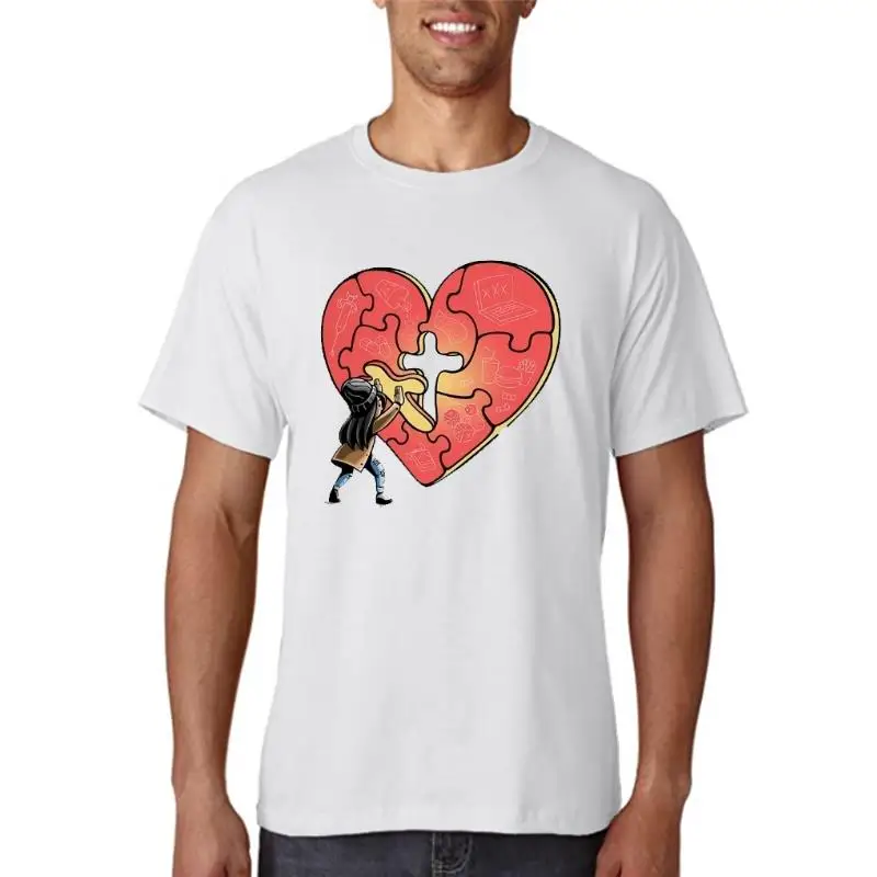 

Крест Рождества в моем голове, футболка с Иисусом Христа, новый дизайн, креативная футболка, Foshion, новинка, футболка