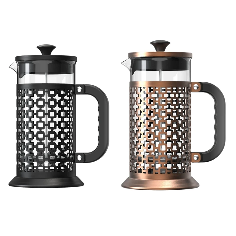 

Кофеварка с французским прессом (34 унции), термостойкая стеклянная Кофеварка из нержавеющей стали 304 с 3 фильтрами