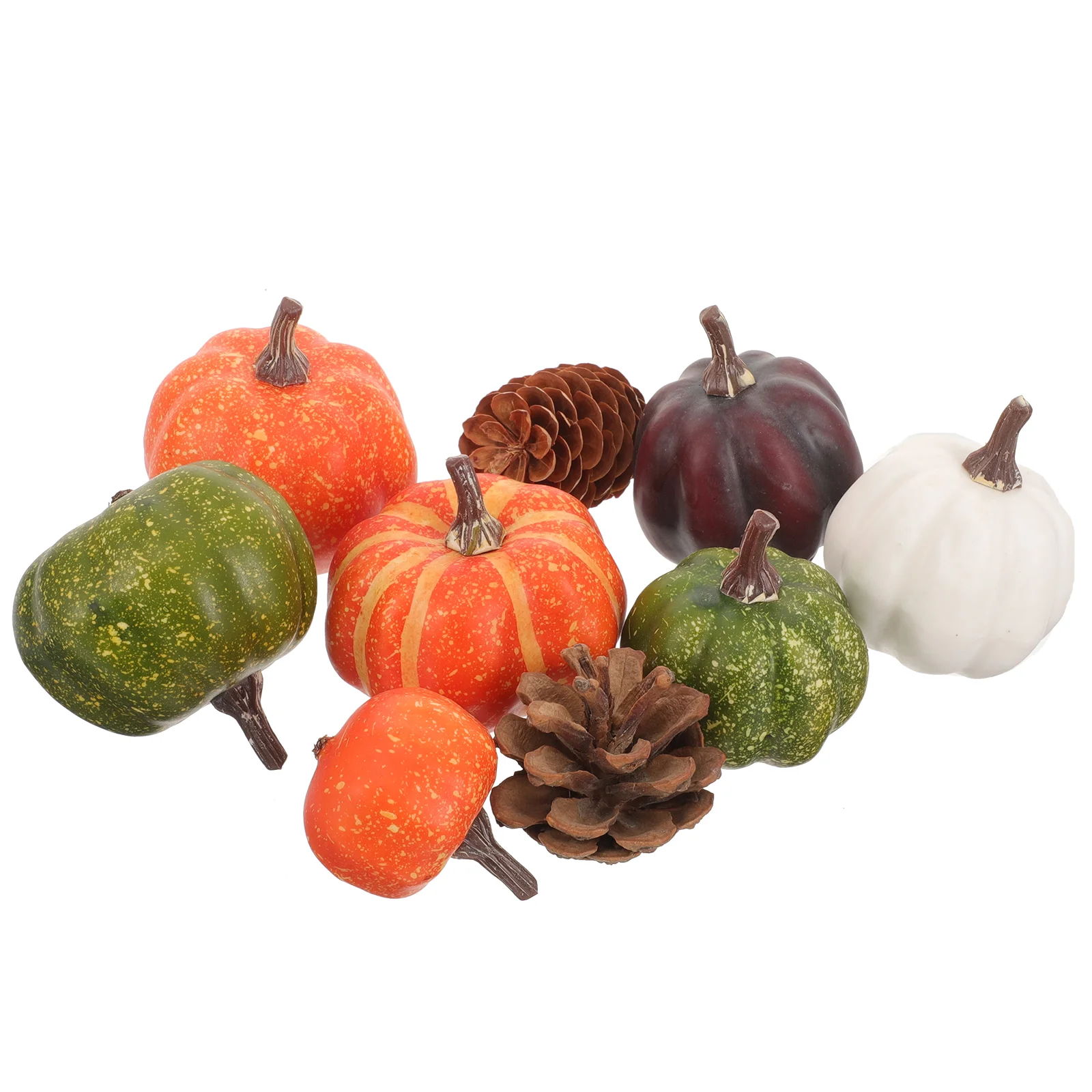 

Fake Pumpkin Model Faux Pumpkins Halloween Simulated Small Pine Cone Simulation