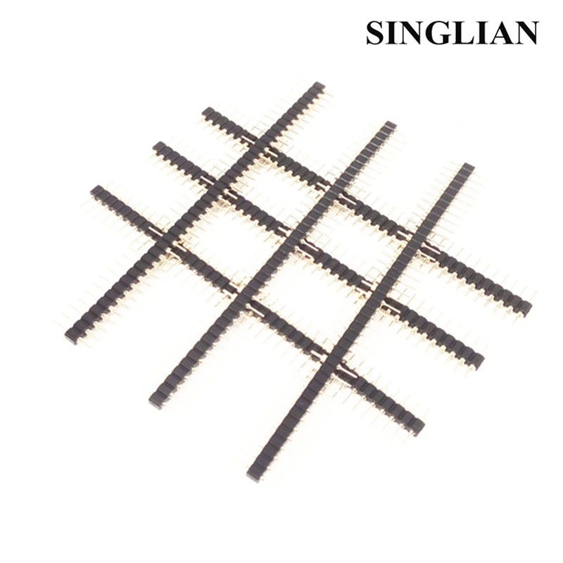 

10pcs/lot 2.54mm Spacing 1*40Pin Single Row Needle Single Straight Needle Gold-plated