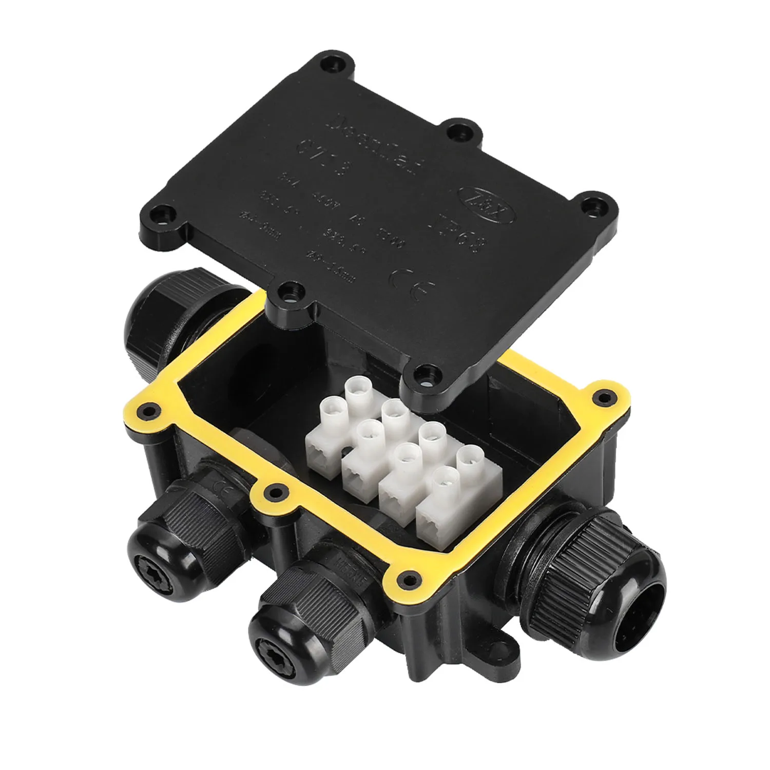 4 Wege Wasserdichte Abzweygose Verteilerdose Anschlussdose IP68 450 В 24 А Герметичные разъемы для проводов