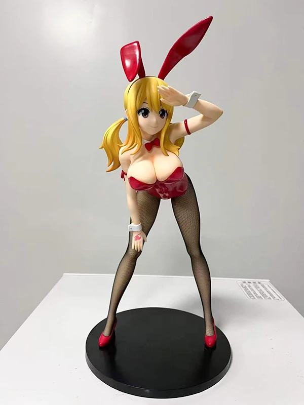 41cm FREEing Fairy Tail Lucy Heartfilia Bunny Girl Anime Figure B-STYLE Erza Scarlet Sexy Action Adult Model Doll Toys |
