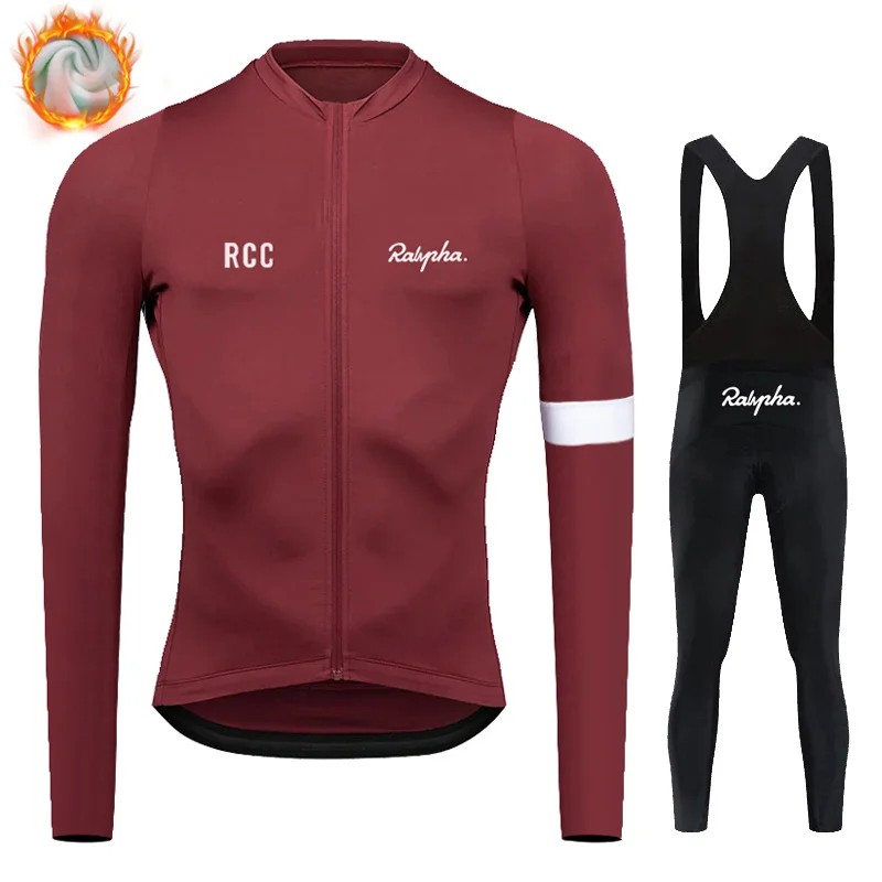 

Комплект велосипедной зимней одежды Raphaful, униформа для горного велосипеда, Мужская Термоодежда из флиса RCC, рубашки для дорожного велосипеда, уличные куртки для верховой езды