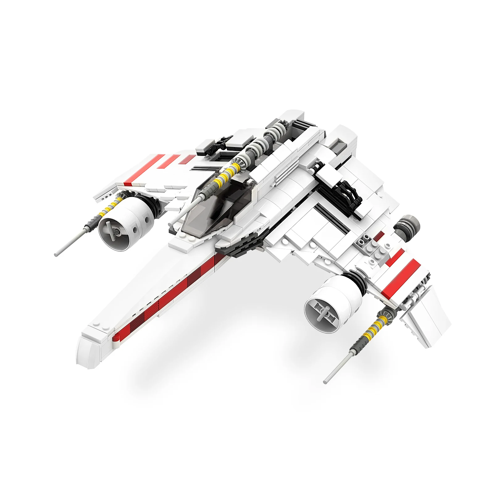 

E-Wing Starfighter Star Space Wars Fighter Jet Republic Building Blocks Bricks Star Fighter Children's Day
