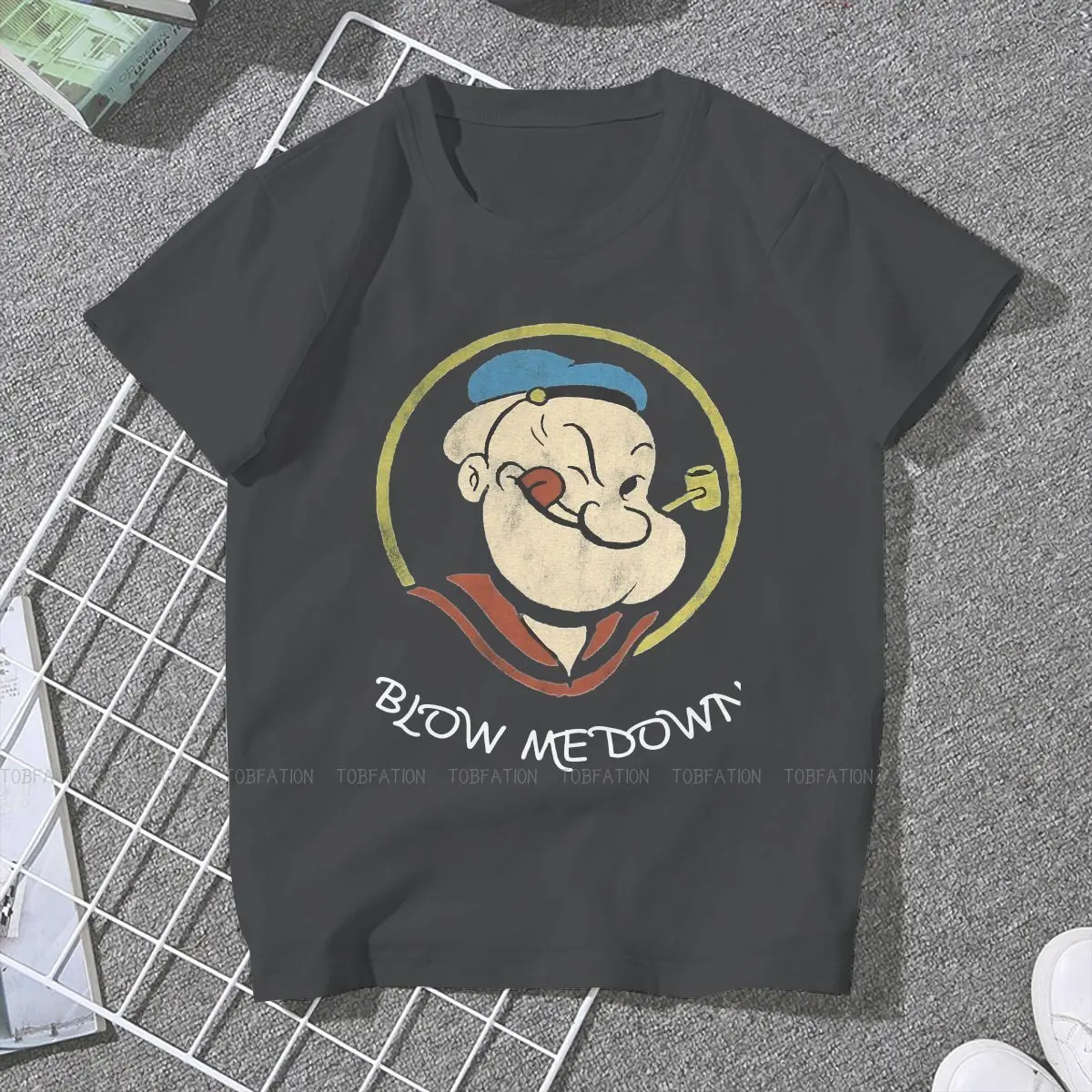Футболка BLOW ME DOWN для девушек попворк Сейлор американские комиксы анимационный