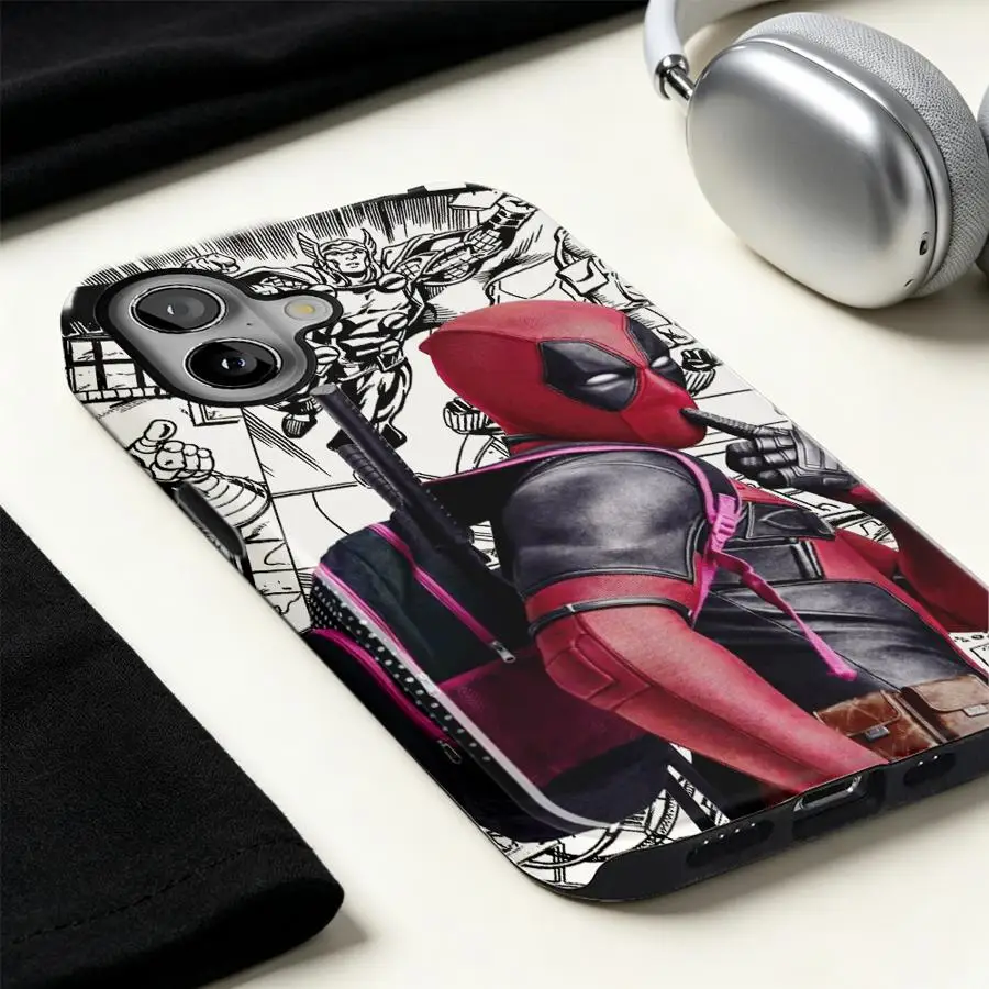Фото Чехол для телефона Apple iPhone 17 Air 11 16 Pro Max 14 XS XR 13 15 Plus 16e 12, мягкий чехол-накладка Deadpool Love №3
