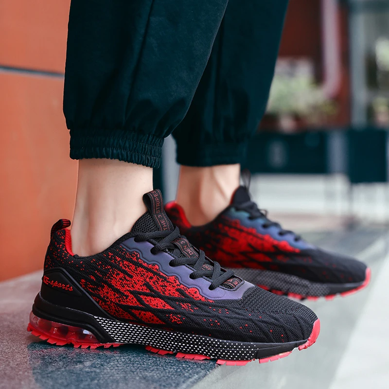 Mens Sneakers Running Shoes Air Cushioning Leisure Sport Zapatillas Hombre Four Seasons Sneakers Male Sports Running Shoes 39-46