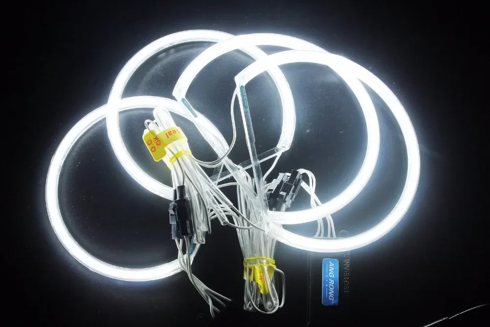 ANGRONG без проектора отражатель фар CCFL комплект ангельские глазки тип 7000K белая