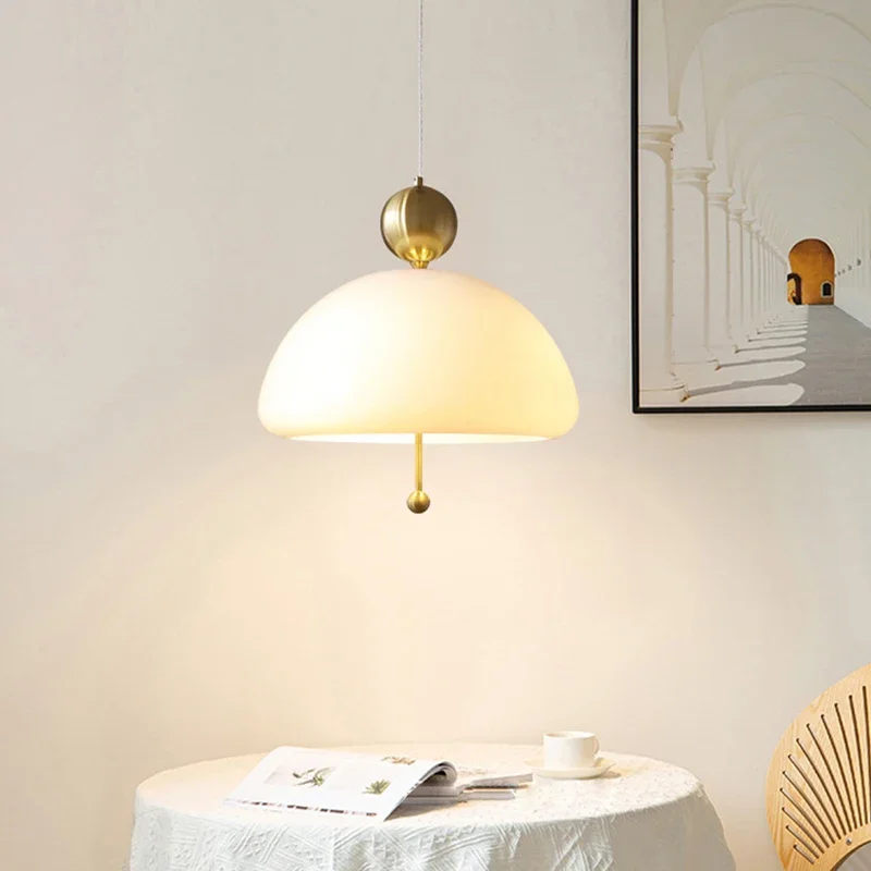 Простая стеклянная Подвесная лампа Bauhaus в стиле ретро ресторан кафе спальня