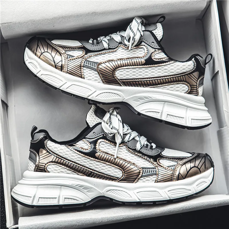 

2023 Spring and Autumn New Family Couple Shoes Men's and Women's Vintage Paris Dad Shoes Thick Sole Sports Men's Shoes